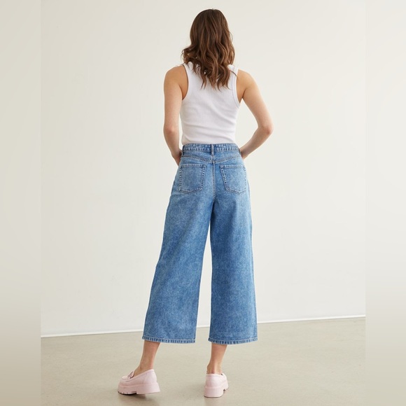 Wide-Leg High-Rise Crop Jean - Petite - Picture 5 of 6